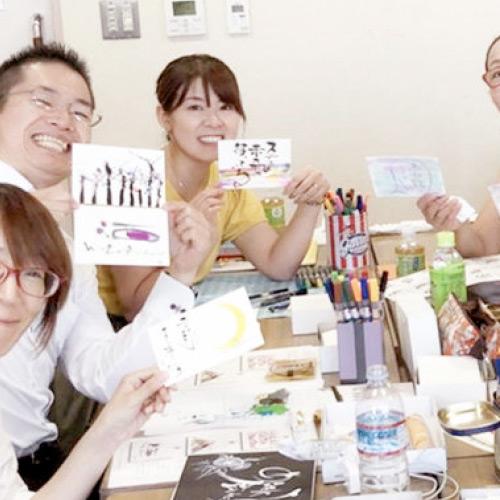 1枚のハガキで売上が伸びる夢ロゴアート教室イメージ写真